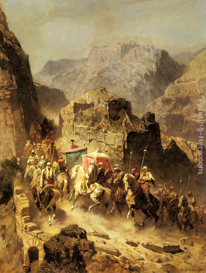 Alberto Pasini An Arab Caravan